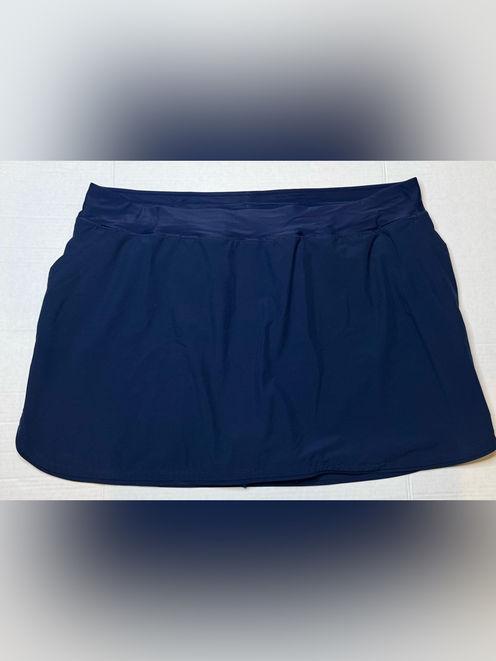 Lands’ End Navy Active Skort Women’s 26W Plus Size Athletic Swim Golf Tennis